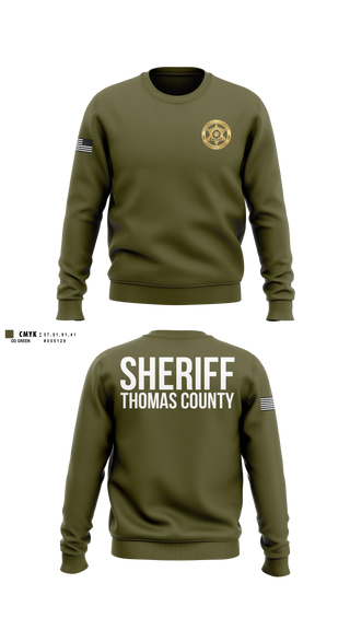 Crew Neck Sweatshirt, Thomas county sheriff's office, Police, Teamtime, Team time, sublimation, custom sports apparel, team uniforms, spirit wear, spiritwear, sports uniforms, custom shirts, team store, custom team store, fundraiser sports, apparel fundraiser