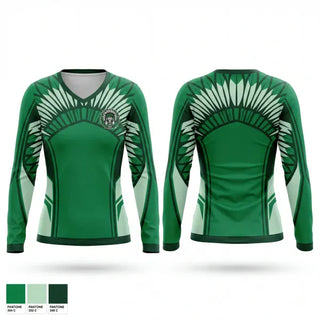 Womens Long Sleeve Vneck Shirt, Murray County High School Tennis, Tennis, Teamtime, Team time, sublimation, custom sports apparel, team uniforms, spirit wear, spiritwear, sports uniforms, custom shirts, team store, custom team store, fundraiser sports, apparel fundraiser