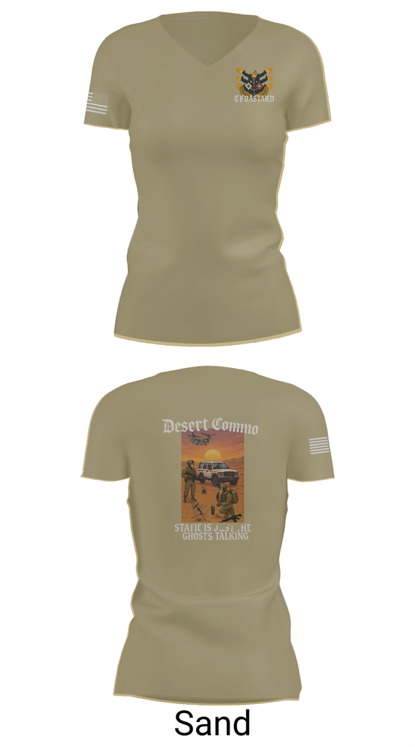 Womens Short Sleeve Vneck Shirt, Task Force Bataan, , Teamtime, Team time, sublimation, custom sports apparel, team uniforms, spirit wear, spiritwear, sports uniforms, custom shirts, team store, custom team store, fundraiser sports, apparel fundraiser