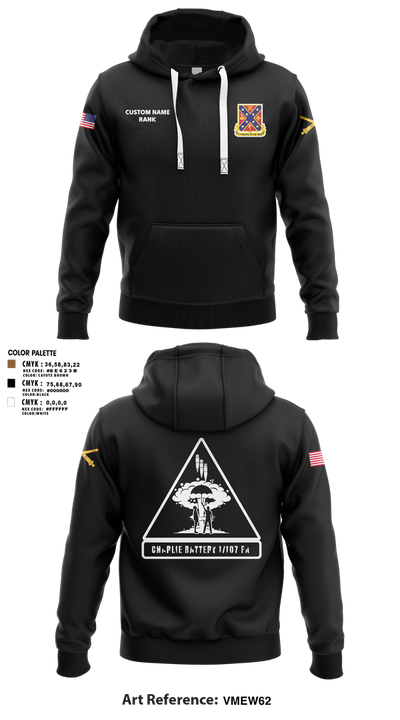 C BTRY 1/107 FA 56836205 Hoodie - 9