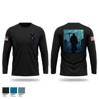 Long Sleeve Performance Shirt, Reaper, Navy, Teamtime, Team time, sublimation, custom sports apparel, team uniforms, spirit wear, spiritwear, sports uniforms, custom shirts, team store, custom team store, fundraiser sports, apparel fundraiser