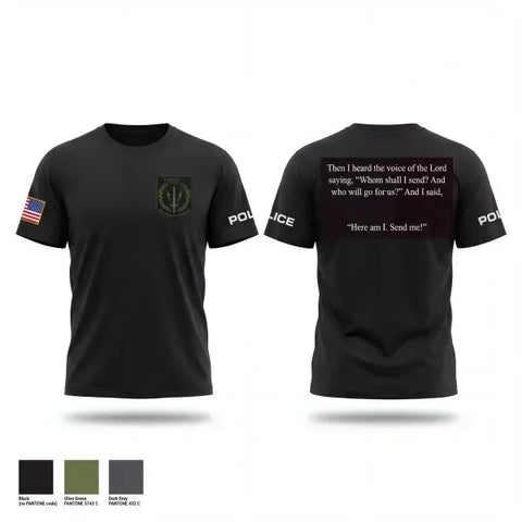 Old School Cotton Feel Shirt, Great Falls Police Department, Police, Teamtime, Team time, sublimation, custom sports apparel, team uniforms, spirit wear, spiritwear, sports uniforms, custom shirts, team store, custom team store, fundraiser sports, apparel fundraiser