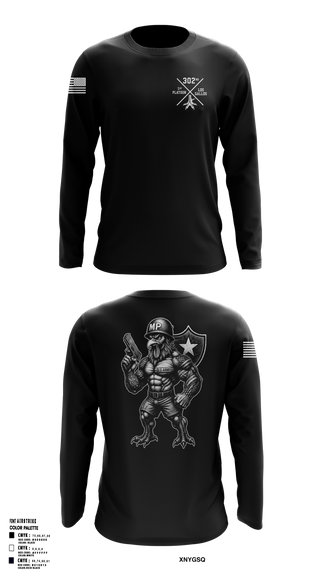 Long Sleeve Performance Shirt, 1st PLT Roosters, Army, Teamtime, Team time, sublimation, custom sports apparel, team uniforms, spirit wear, spiritwear, sports uniforms, custom shirts, team store, custom team store, fundraiser sports, apparel fundraiser
