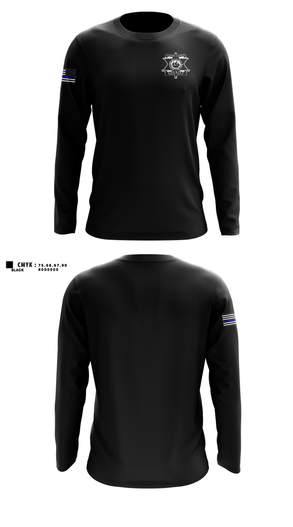 Long Sleeve Performance Shirt, Albany County Sheriff, Police, Teamtime, Team time, sublimation, custom sports apparel, team uniforms, spirit wear, spiritwear, sports uniforms, custom shirts, team store, custom team store, fundraiser sports, apparel fundraiser