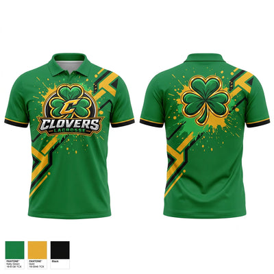 Clovers Lacrosse Club Short Sleeve Performance Polo - 1