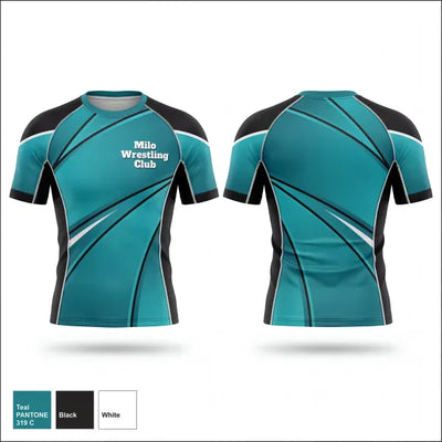 Milo Wrestling Club 96629941 Short Sleeve Rash Guard Shirt - 1