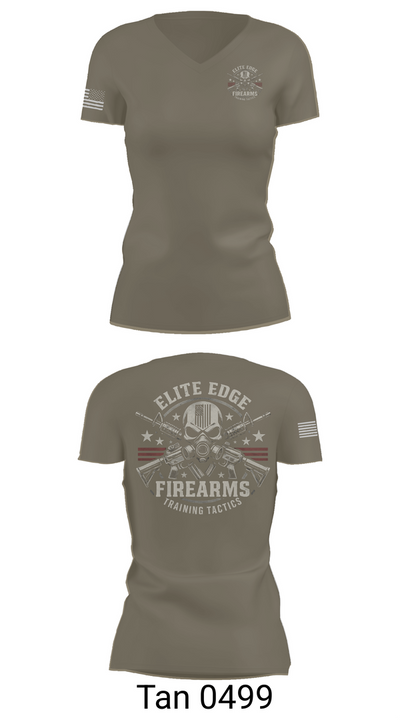 Elite edge firearms 22698132 Women's Short Sleeve V-neck Shirt - 68