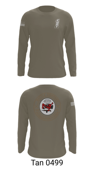 Long Sleeve Performance Shirt, BATTLE COMPANY 1-508PIR, Army, Teamtime, Team time, sublimation, custom sports apparel, team uniforms, spirit wear, spiritwear, sports uniforms, custom shirts, team store, custom team store, fundraiser sports, apparel fundraiser