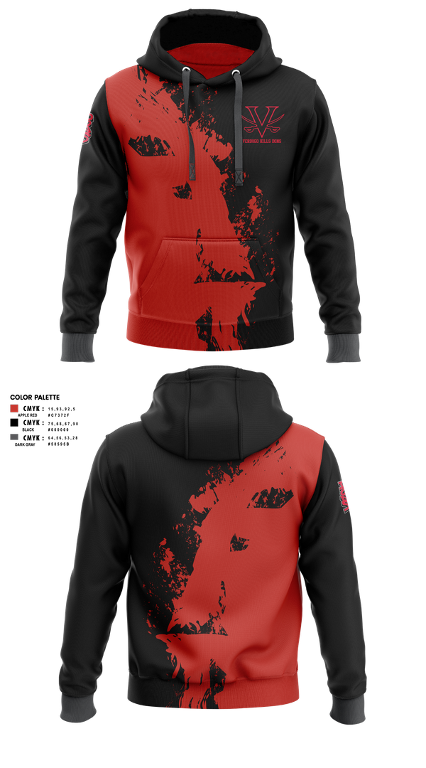 Hoodie, Verdugo hills dons, , Teamtime, Team time, sublimation, custom sports apparel, team uniforms, spirit wear, spiritwear, sports uniforms, custom shirts, team store, custom team store, fundraiser sports, apparel fundraiser