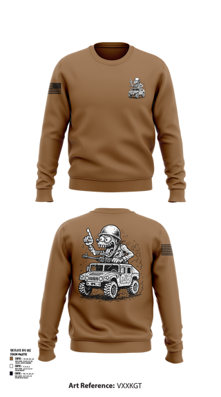 Crew Neck Sweatshirt, 278th JMTG-U Mayors Cell Mech., , Teamtime, Team time, sublimation, custom sports apparel, team uniforms, spirit wear, spiritwear, sports uniforms, custom shirts, team store, custom team store, fundraiser sports, apparel fundraiser