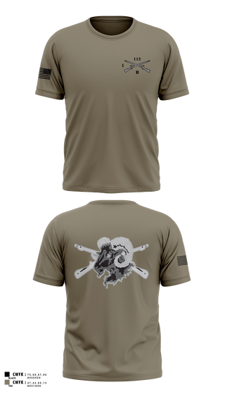 Short Sleeve Performance Shirt, Blacksheep Company, 1-112th Infantry, Army, Teamtime, Team time, sublimation, custom sports apparel, team uniforms, spirit wear, spiritwear, sports uniforms, custom shirts, team store, custom team store, fundraiser sports, apparel fundraiser