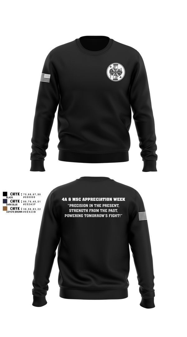 Crew Neck Sweatshirt, Joint Base San Antonio 4A/MSC, , Teamtime, Team time, sublimation, custom sports apparel, team uniforms, spirit wear, spiritwear, sports uniforms, custom shirts, team store, custom team store, fundraiser sports, apparel fundraiser