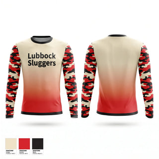Long Sleeve Performance Shirt, Lubbock Sluggers, Baseball, Teamtime, Team time, sublimation, custom sports apparel, team uniforms, spirit wear, spiritwear, sports uniforms, custom shirts, team store, custom team store, fundraiser sports, apparel fundraiser
