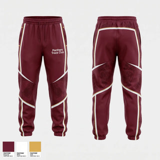 Sweatpants, Panthers Track Club, Track & Field, Teamtime, Team time, sublimation, custom sports apparel, team uniforms, spirit wear, spiritwear, sports uniforms, custom shirts, team store, custom team store, fundraiser sports, apparel fundraiser