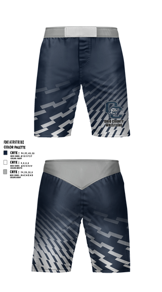 Fight Shorts, Ohio county, Wrestling, Teamtime, Team time, sublimation, custom sports apparel, team uniforms, spirit wear, spiritwear, sports uniforms, custom shirts, team store, custom team store, fundraiser sports, apparel fundraiser