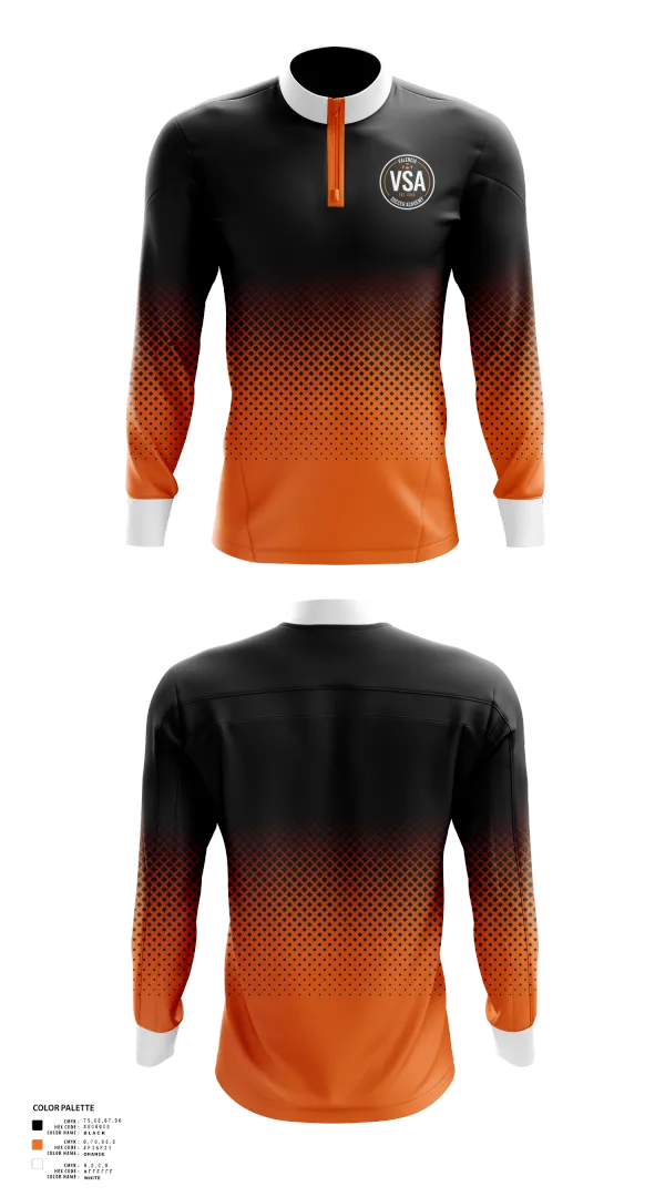 Quarter Zip Jacket, Valencia Soccer Academy, Men's Soccer, Teamtime, Team time, sublimation, custom sports apparel, team uniforms, spirit wear, spiritwear, sports uniforms, custom shirts, team store, custom team store, fundraiser sports, apparel fundraiser