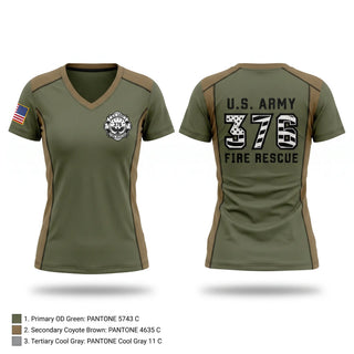 Womens Short Sleeve Vneck Shirt, 376, Army, Teamtime, Team time, sublimation, custom sports apparel, team uniforms, spirit wear, spiritwear, sports uniforms, custom shirts, team store, custom team store, fundraiser sports, apparel fundraiser