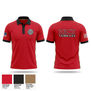 Short Sleeve Performance Polo, Eastern Garrett vol fire & rescue dept, Fire Department, Teamtime, Team time, sublimation, custom sports apparel, team uniforms, spirit wear, spiritwear, sports uniforms, custom shirts, team store, custom team store, fundraiser sports, apparel fundraiser