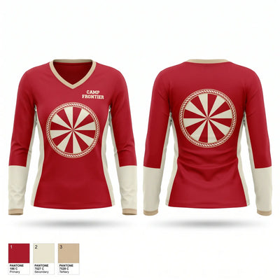 Camp Frontier 28792393 Women's Long Sleeve V-neck Shirt - 1