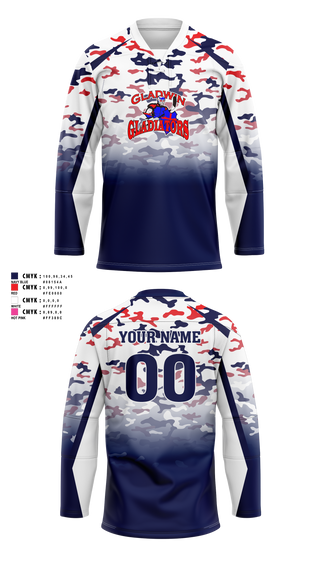 Hockey Jersey, Gladwin Gladiators, Ice Hockey, Teamtime, Team time, sublimation, custom sports apparel, team uniforms, spirit wear, spiritwear, sports uniforms, custom shirts, team store, custom team store, fundraiser sports, apparel fundraiser