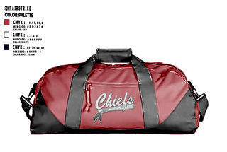 Duffle Bag, Chiefs, Baseball, Teamtime, Team time, sublimation, custom sports apparel, team uniforms, spirit wear, spiritwear, sports uniforms, custom shirts, team store, custom team store, fundraiser sports, apparel fundraiser