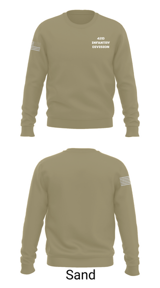 Crew Neck Sweatshirt, 42D INFANTRY DIVISION, National Guard, Teamtime, Team time, sublimation, custom sports apparel, team uniforms, spirit wear, spiritwear, sports uniforms, custom shirts, team store, custom team store, fundraiser sports, apparel fundraiser