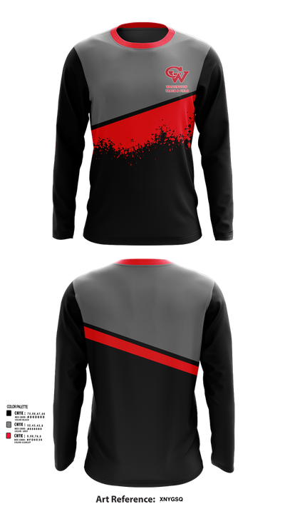 Washington Track & Field 76094298 Long Sleeve Performance Shirt 11