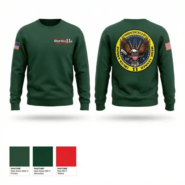 Crew Neck Sweatshirt, Albemarle County Fire Rescue, Fire Department, Teamtime, Team time, sublimation, custom sports apparel, team uniforms, spirit wear, spiritwear, sports uniforms, custom shirts, team store, custom team store, fundraiser sports, apparel fundraiser