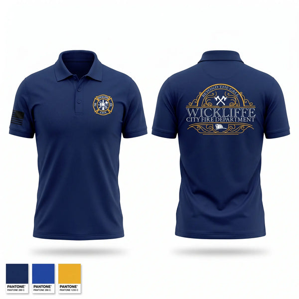 Short Sleeve Performance Polo, WICKLIFFE CITY FIRE DEPARTMENT, Fire Department, Teamtime, Team time, sublimation, custom sports apparel, team uniforms, spirit wear, spiritwear, sports uniforms, custom shirts, team store, custom team store, fundraiser sports, apparel fundraiser