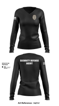 IMMUNE Security Defense Agency 11960591 Women's Long Sleeve V-neck Shirt - 42