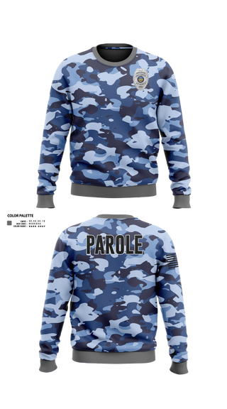 Crew Neck Sweatshirt, Adult Parole Authority, Police, Teamtime, Team time, sublimation, custom sports apparel, team uniforms, spirit wear, spiritwear, sports uniforms, custom shirts, team store, custom team store, fundraiser sports, apparel fundraiser