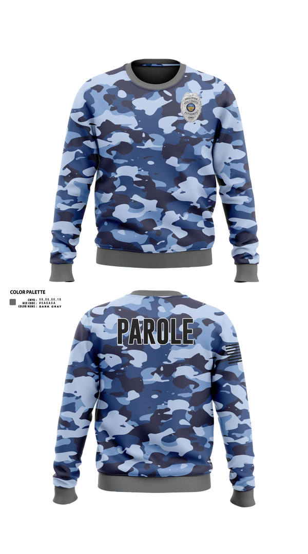 Crew Neck Sweatshirt, Adult Parole Authority, Police, Teamtime, Team time, sublimation, custom sports apparel, team uniforms, spirit wear, spiritwear, sports uniforms, custom shirts, team store, custom team store, fundraiser sports, apparel fundraiser
