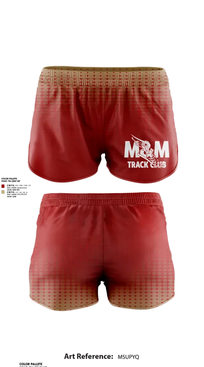 M & M Track Club-Greenville, Texas 27581032 Women's Shorts - 1