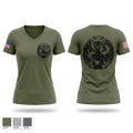 MWSS-372 Women's Short Sleeve V-neck Shirt - 1