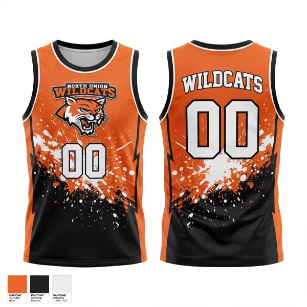 Mens Basketball Jersey, North Union, Men's Basketball, Teamtime, Team time, sublimation, custom sports apparel, team uniforms, spirit wear, spiritwear, sports uniforms, custom shirts, team store, custom team store, fundraiser sports, apparel fundraiser