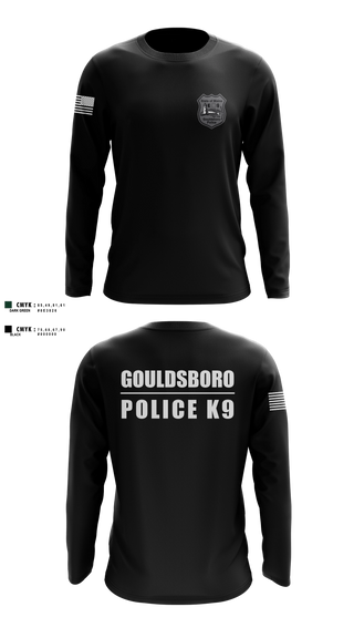 Long Sleeve Performance Shirt, Gouldsboro Police, Police, Teamtime, Team time, sublimation, custom sports apparel, team uniforms, spirit wear, spiritwear, sports uniforms, custom shirts, team store, custom team store, fundraiser sports, apparel fundraiser