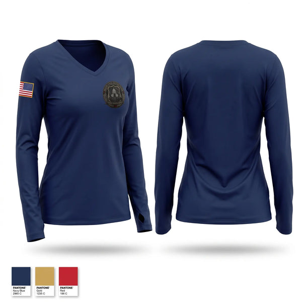 Womens Long Sleeve Vneck Shirt, Special Operations Division, Police, Teamtime, Team time, sublimation, custom sports apparel, team uniforms, spirit wear, spiritwear, sports uniforms, custom shirts, team store, custom team store, fundraiser sports, apparel fundraiser