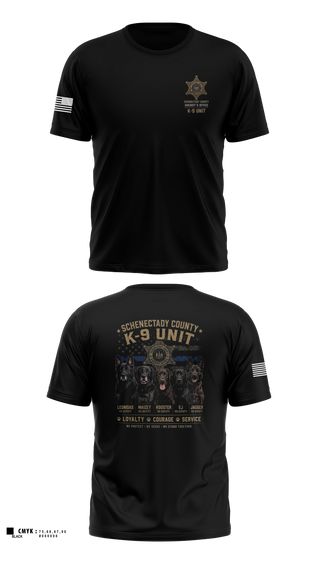 Old School Cotton Feel Shirt, Schenectady County Sheriff K9, Police, Teamtime, Team time, sublimation, custom sports apparel, team uniforms, spirit wear, spiritwear, sports uniforms, custom shirts, team store, custom team store, fundraiser sports, apparel fundraiser