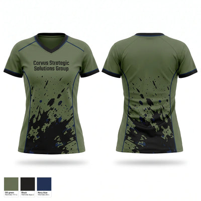 Corvus Strategic Solutions Group Women's Short Sleeve V-neck Shirt - 1