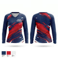 Harlem Mavericks Women's Long Sleeve V-neck Shirt - 1