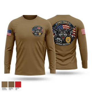 Long Sleeve Performance Shirt, NWS EARLE SECDET APLHA SECTION, Navy, Teamtime, Team time, sublimation, custom sports apparel, team uniforms, spirit wear, spiritwear, sports uniforms, custom shirts, team store, custom team store, fundraiser sports, apparel fundraiser