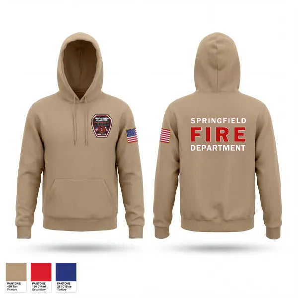 Hoodie, Springfield Volunteer Fire Dept., Fire Department, Teamtime, Team time, sublimation, custom sports apparel, team uniforms, spirit wear, spiritwear, sports uniforms, custom shirts, team store, custom team store, fundraiser sports, apparel fundraiser