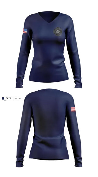 Womens Long Sleeve Vneck Shirt, Maplewood Fire department, Fire Department, Teamtime, Team time, sublimation, custom sports apparel, team uniforms, spirit wear, spiritwear, sports uniforms, custom shirts, team store, custom team store, fundraiser sports, apparel fundraiser
