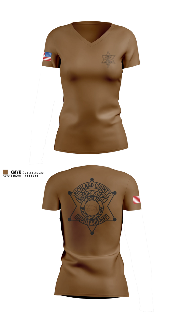Womens Short Sleeve Vneck Shirt, RCSD, Police, Teamtime, Team time, sublimation, custom sports apparel, team uniforms, spirit wear, spiritwear, sports uniforms, custom shirts, team store, custom team store, fundraiser sports, apparel fundraiser