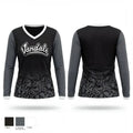 Midwest Vandals 30294213 Women's Long Sleeve V-neck Shirt - 1