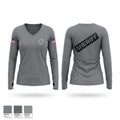 Dunklin County Sheriff’s Office Women's Long Sleeve V-neck Shirt - 1
