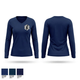 Womens Long Sleeve Vneck Shirt, Mid-County Rescue Squad, , Teamtime, Team time, sublimation, custom sports apparel, team uniforms, spirit wear, spiritwear, sports uniforms, custom shirts, team store, custom team store, fundraiser sports, apparel fundraiser