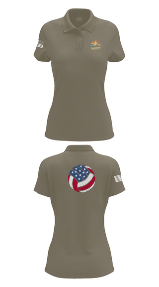 Womens Short Sleeve Performance Polo, VB, Women's Volleyball, Teamtime, Team time, sublimation, custom sports apparel, team uniforms, spirit wear, spiritwear, sports uniforms, custom shirts, team store, custom team store, fundraiser sports, apparel fundraiser