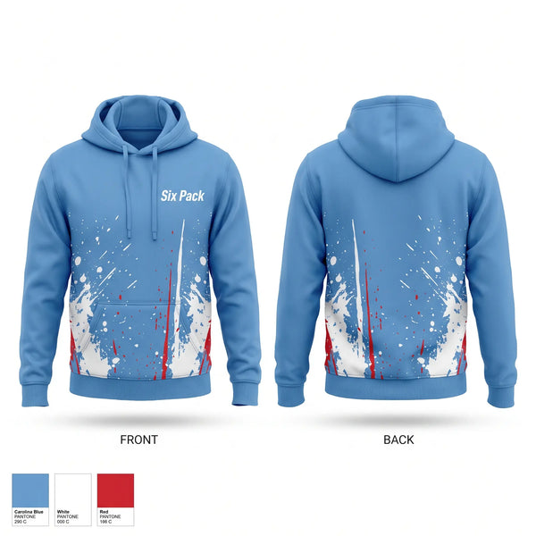 Hoodie, Six Pack, Men's Lacrosse, Teamtime, Team time, sublimation, custom sports apparel, team uniforms, spirit wear, spiritwear, sports uniforms, custom shirts, team store, custom team store, fundraiser sports, apparel fundraiser
