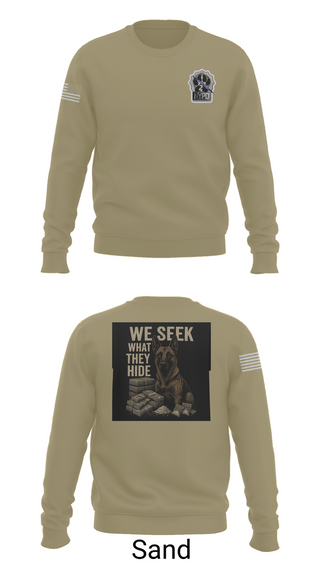 Crew Neck Sweatshirt, Narcotics K9, , Teamtime, Team time, sublimation, custom sports apparel, team uniforms, spirit wear, spiritwear, sports uniforms, custom shirts, team store, custom team store, fundraiser sports, apparel fundraiser